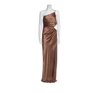NWT Shona Joy One-Shoulder Long Dress